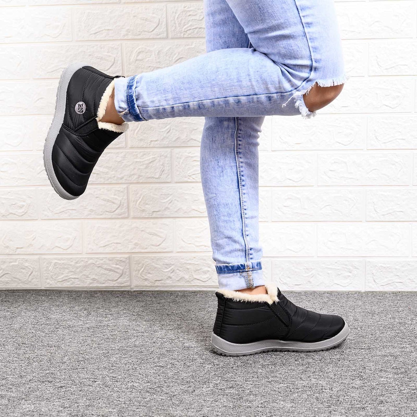 Winter Snow Boots Fur Lined Warm Ankle Boots