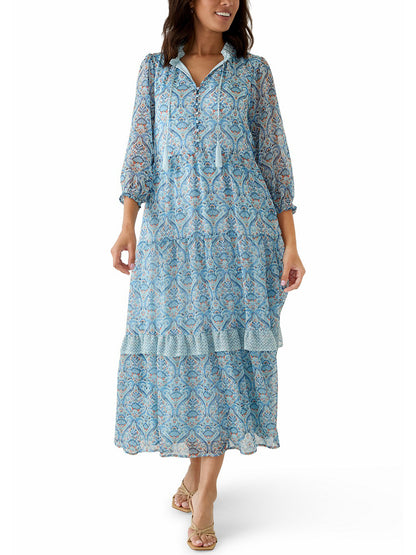 Women's Boho Breeze Drawstring Maxi Dress
