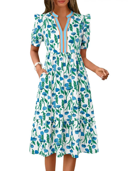 Women's Casual Floral Maxi Dress