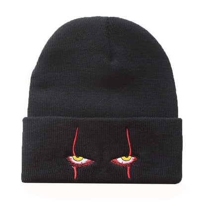 Penny Wise Scar Eyes Beanie Horror Clown Eyes Knit Hat