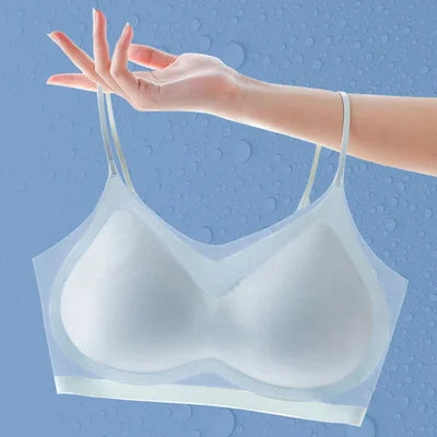 Thin Plus Size Ice Silk Comfort Bra