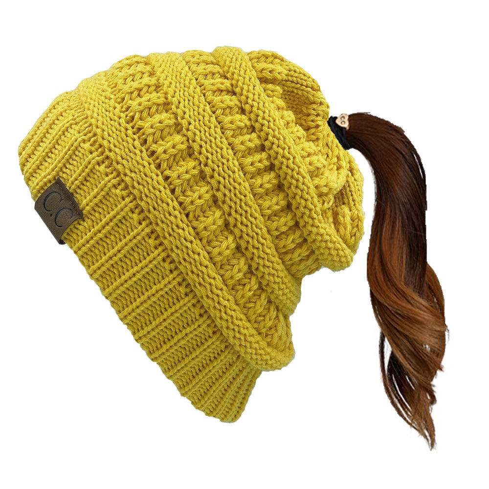 🔥Last day Sale OFF🔥Soft Knit Ponytail Beanie