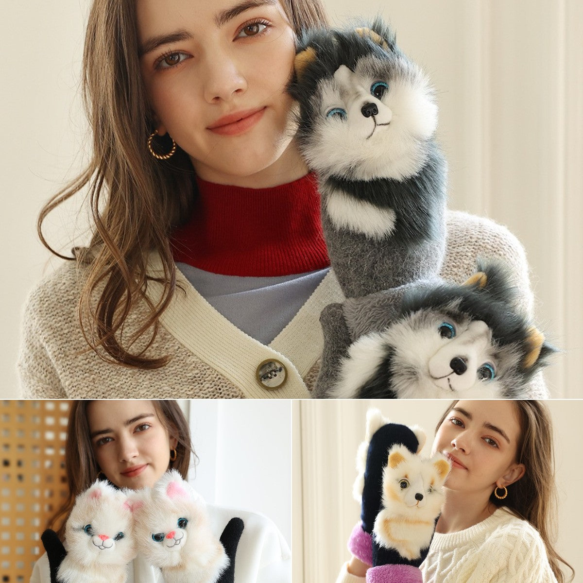 Cute Animal Mittens