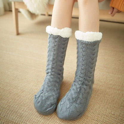New Winter Velvet Warm Floor Socks