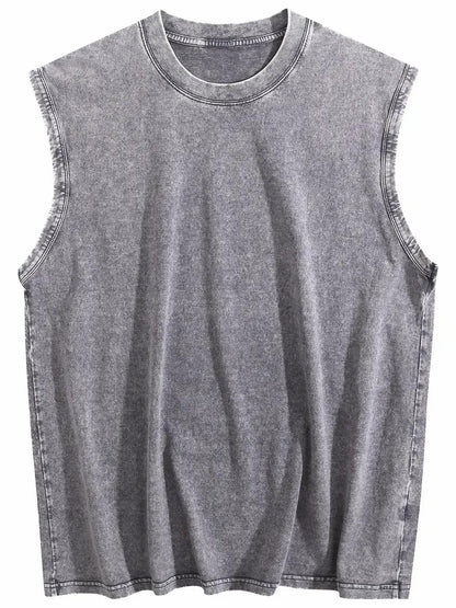 Vintage Washed Sleeveless Tank Top