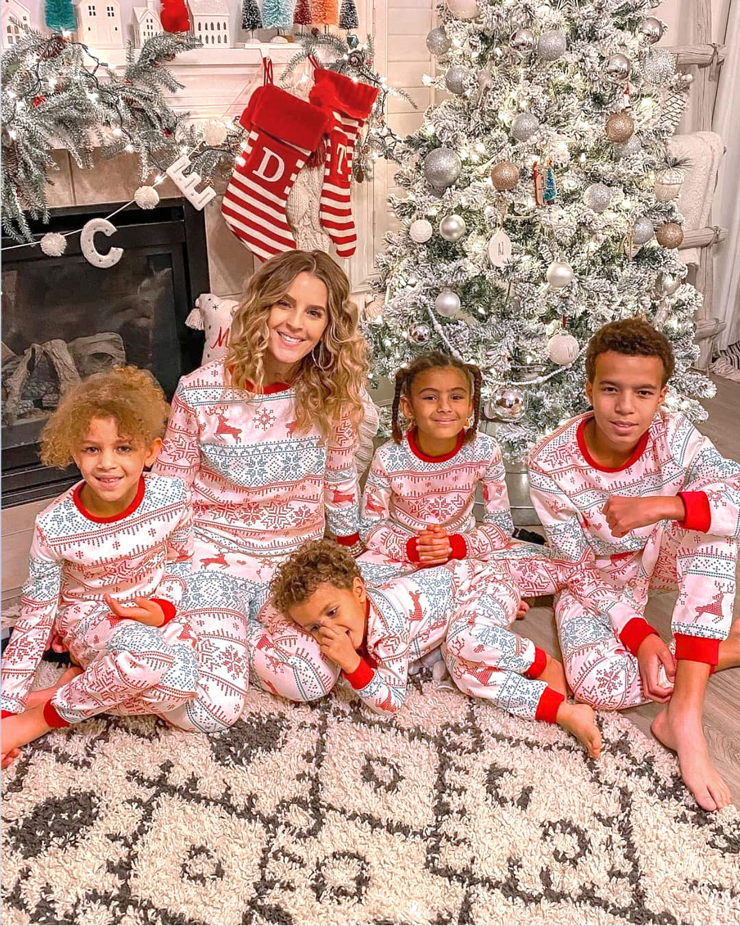 Elk Family Pajamas 2-piece Set (No Hat)
