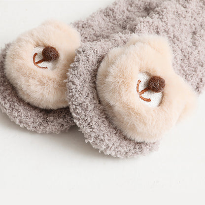 Baby Winter Fluffy Fuzzy Slipper Socks