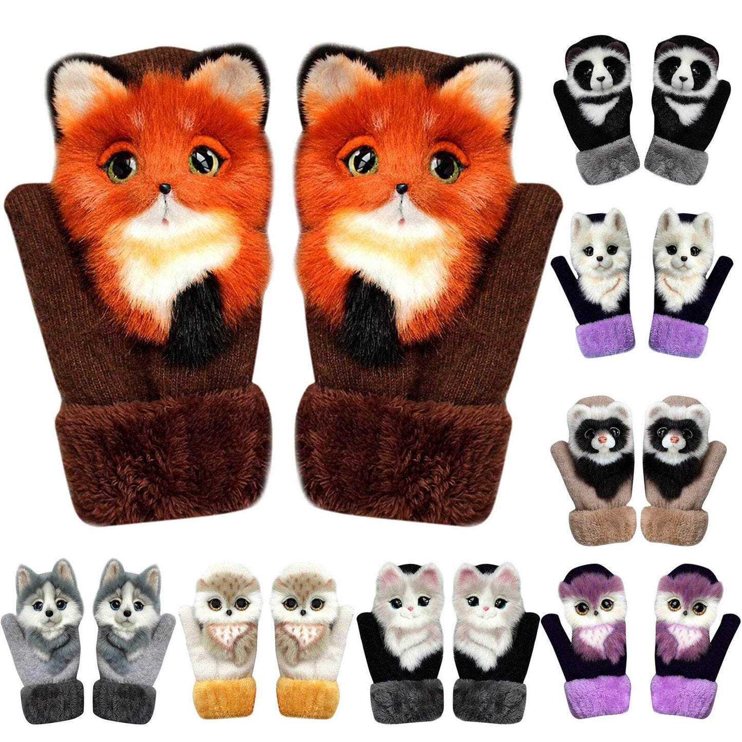 Cute Animal Mittens