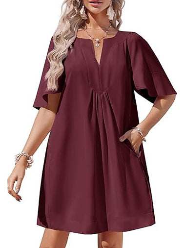 Women's Lightweight Summer Casual Dress with Pockets