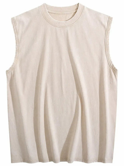 Vintage Washed Sleeveless Tank Top