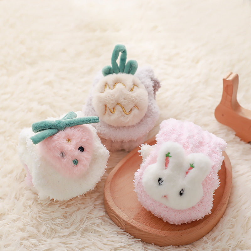 Baby Winter Fluffy Fuzzy Slipper Socks