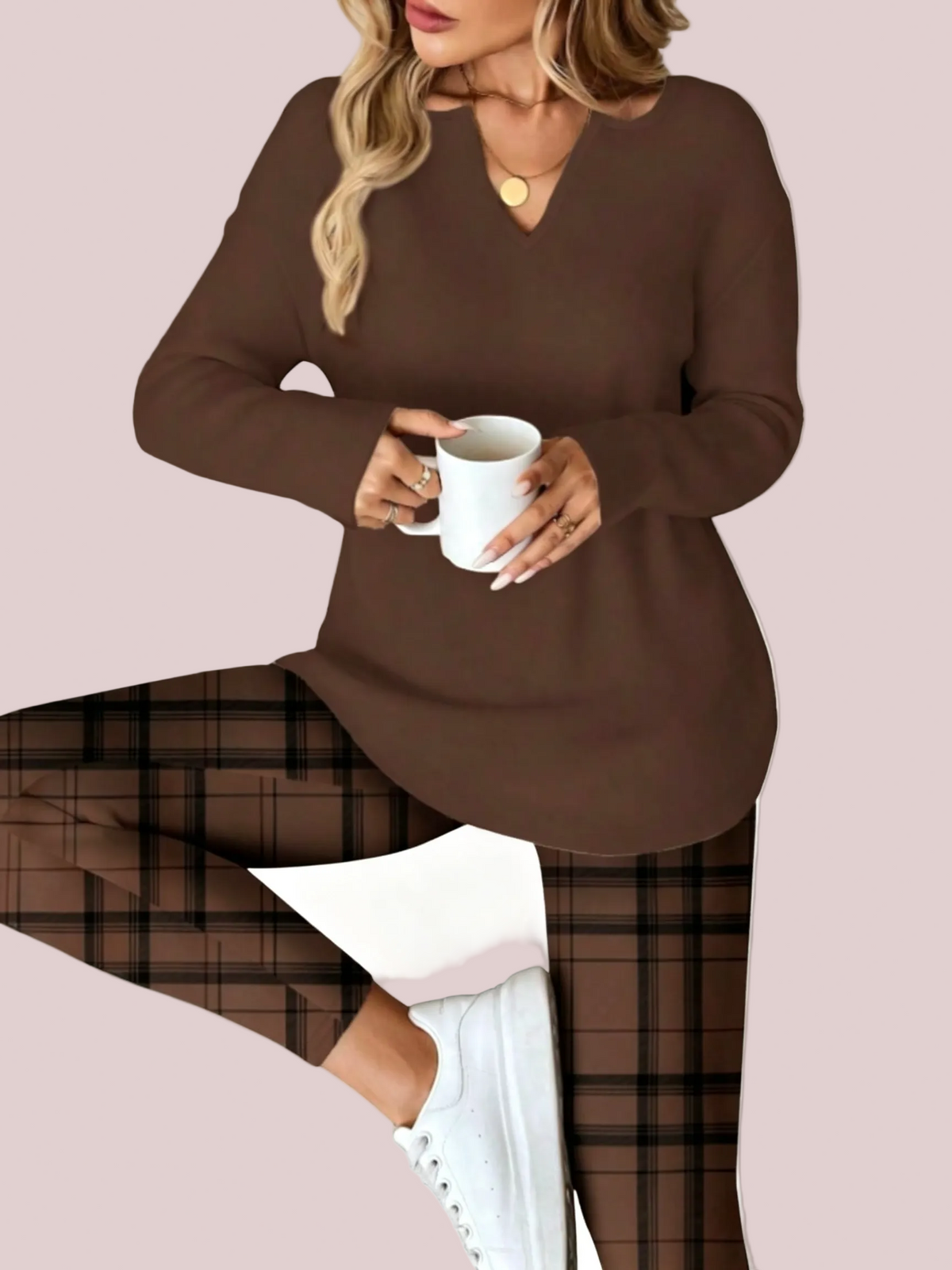 Fall Cozy Casual Matching Two Piece Outfit
