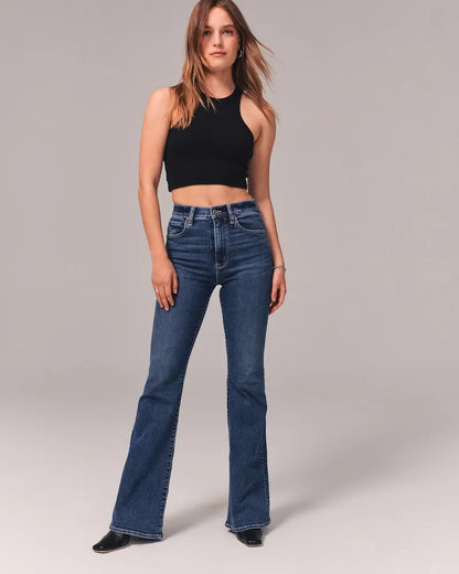 Ultra High Rise Stretch Flare Jeans