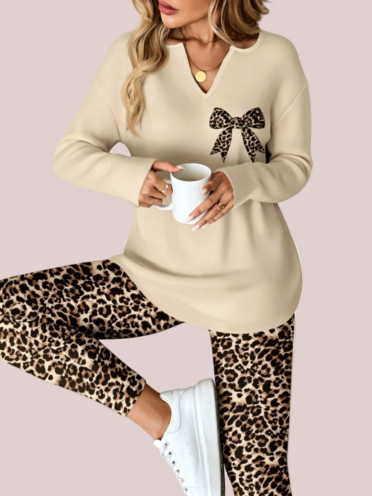 Fall Cozy Casual Matching Two Piece Outfit