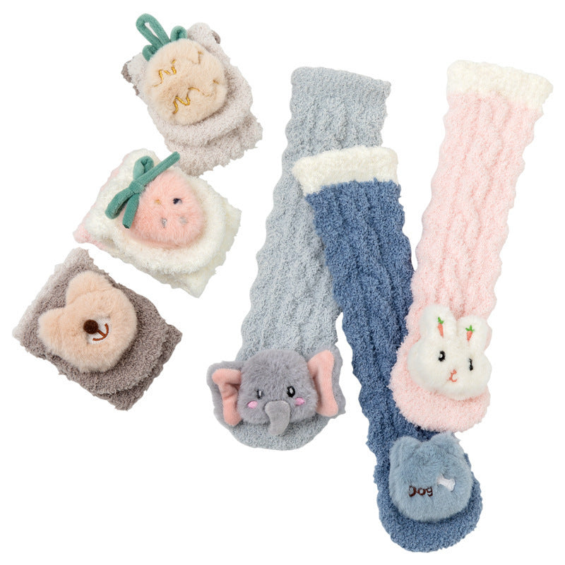 Baby Winter Fluffy Fuzzy Slipper Socks