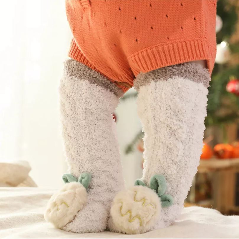 Baby Winter Fluffy Fuzzy Slipper Socks