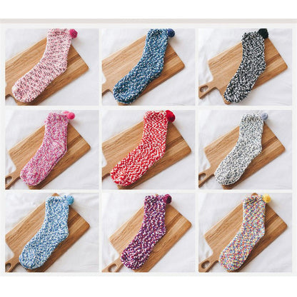 Winter Fuzzy "Cupcakes" Sock