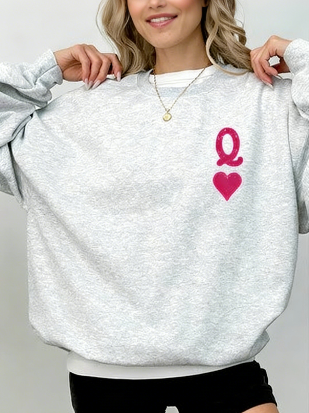 Women's Queen of Hearts Valentine's Day Sweatshirt
