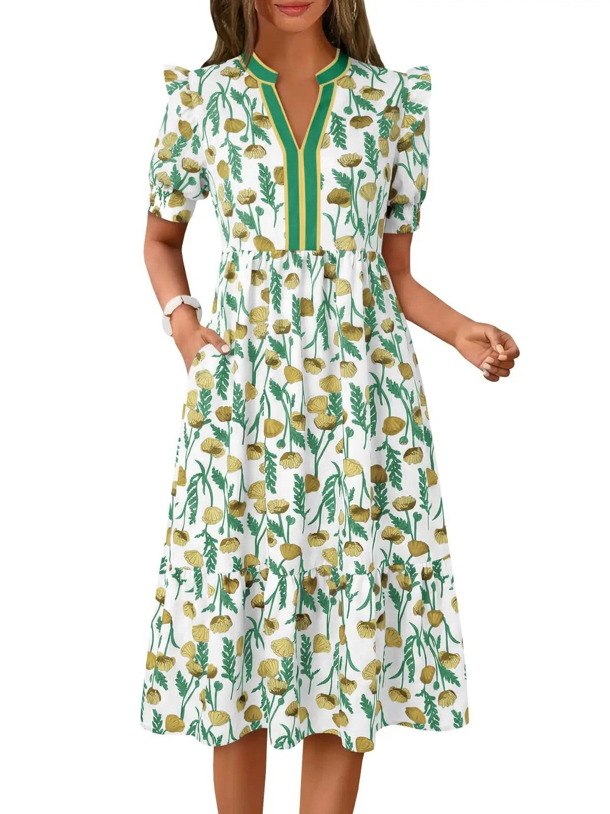 Women's Casual Floral Maxi Dress