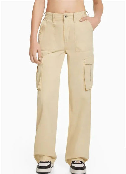 Adjustable Straight Fit Cargo Pants