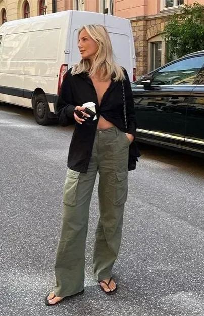 Adjustable Straight Fit Cargo Pants