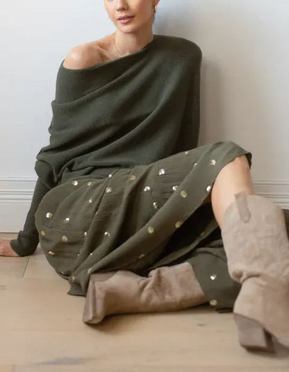 New Asymmetric Draped Jumper