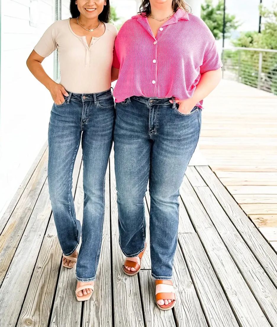 Hot Sale Tummy Control Bootcut Jeans