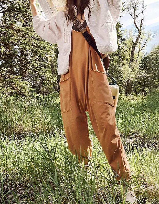 New Wide Leg Jumpsuit with Pockets