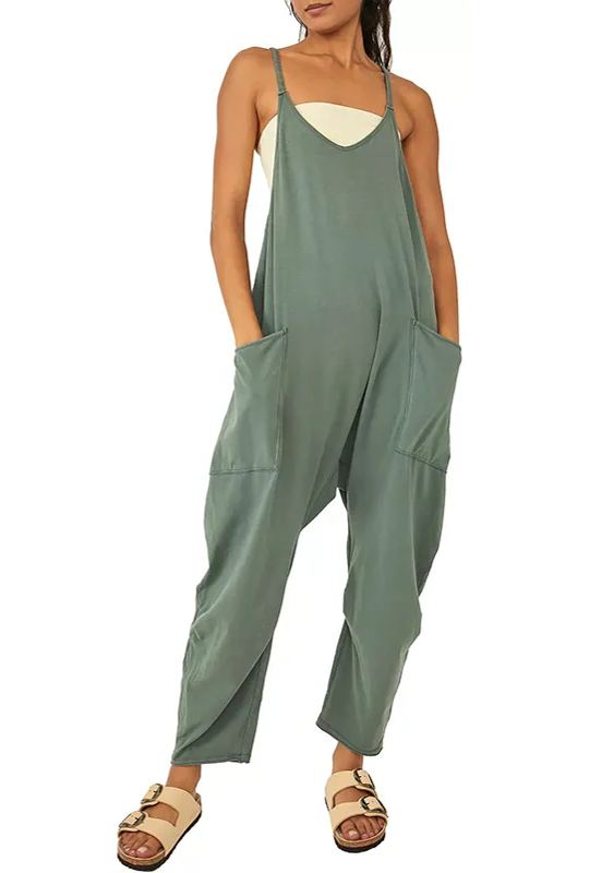 New Wide Leg Jumpsuit with Pockets
