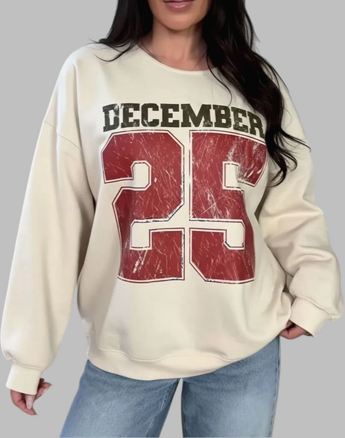 December 25 Retro Christmas Sweatshirt