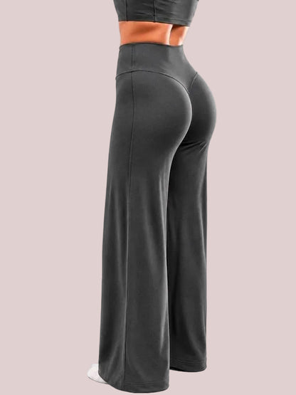Women's Winter Thermal Wide Leg Pants in grey