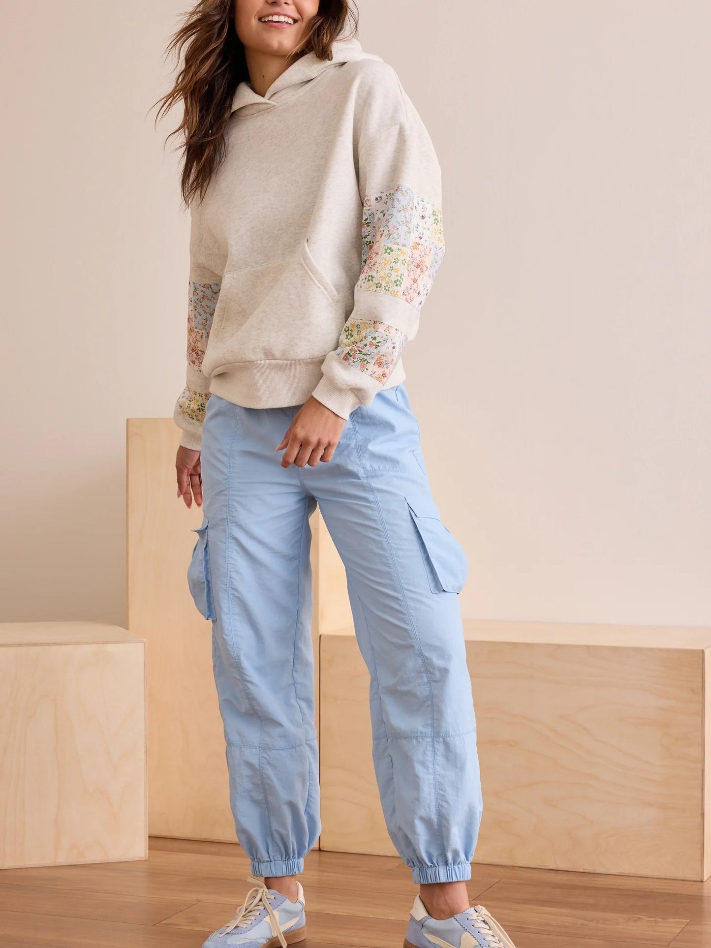 Women's Patchwork Hoodie