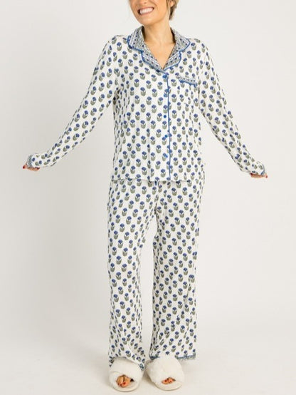 Women's Floral Long Sleeve Pajama Set