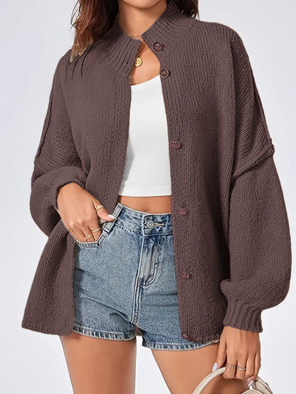 Women's Oversized Lantern Sleeve Cardigans