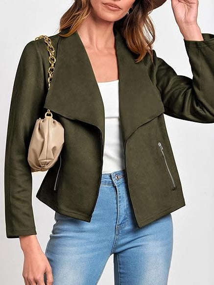 Women's Fashion Cropped Coat Outerwear