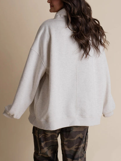 Women's Oversized Turtleneck Sweatshirt