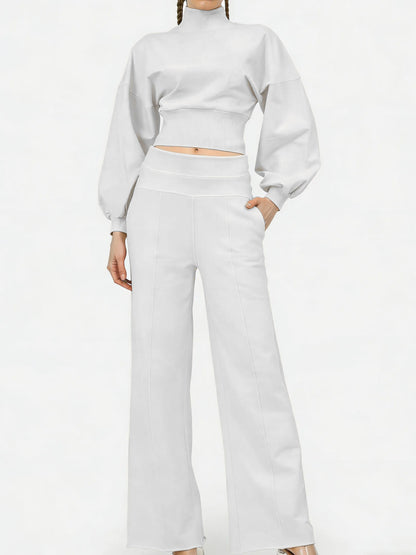 Women's Turtleneck Casual Two-Piece Set