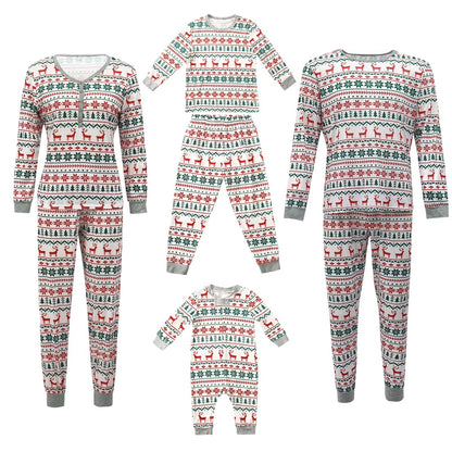 Reindeer Print Family Pajamas