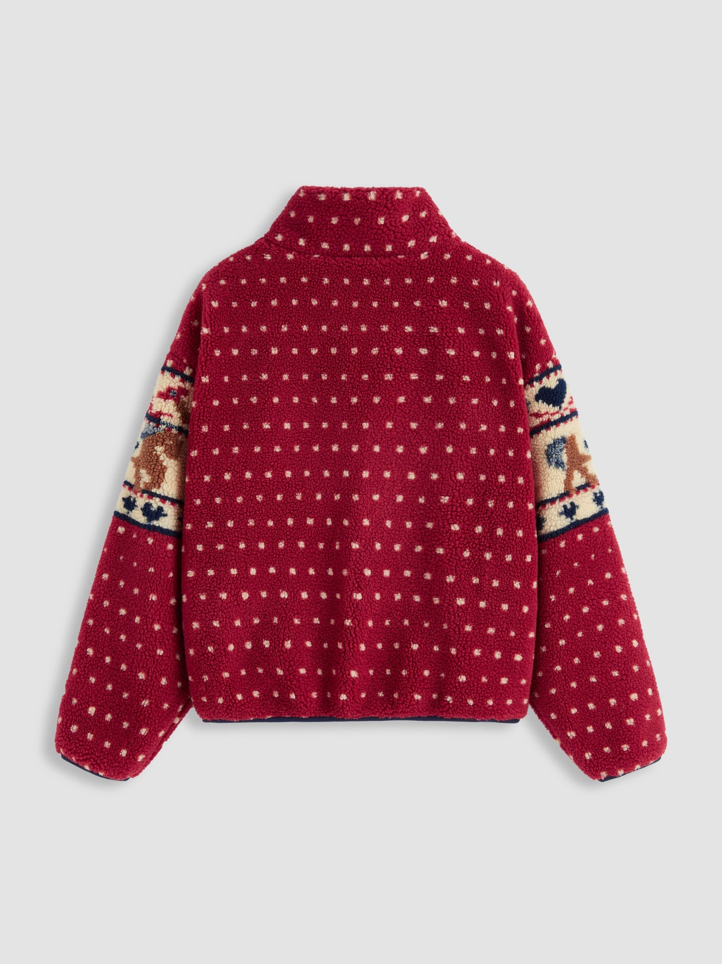 Women's Fleece Collar Graphic Jacket