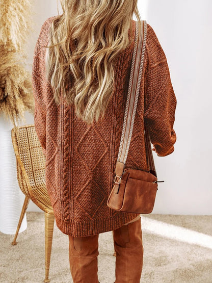 Women's long-sleeved sweater dress