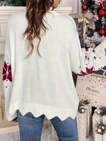 Women's Christmas Tree Snowflake Sweater