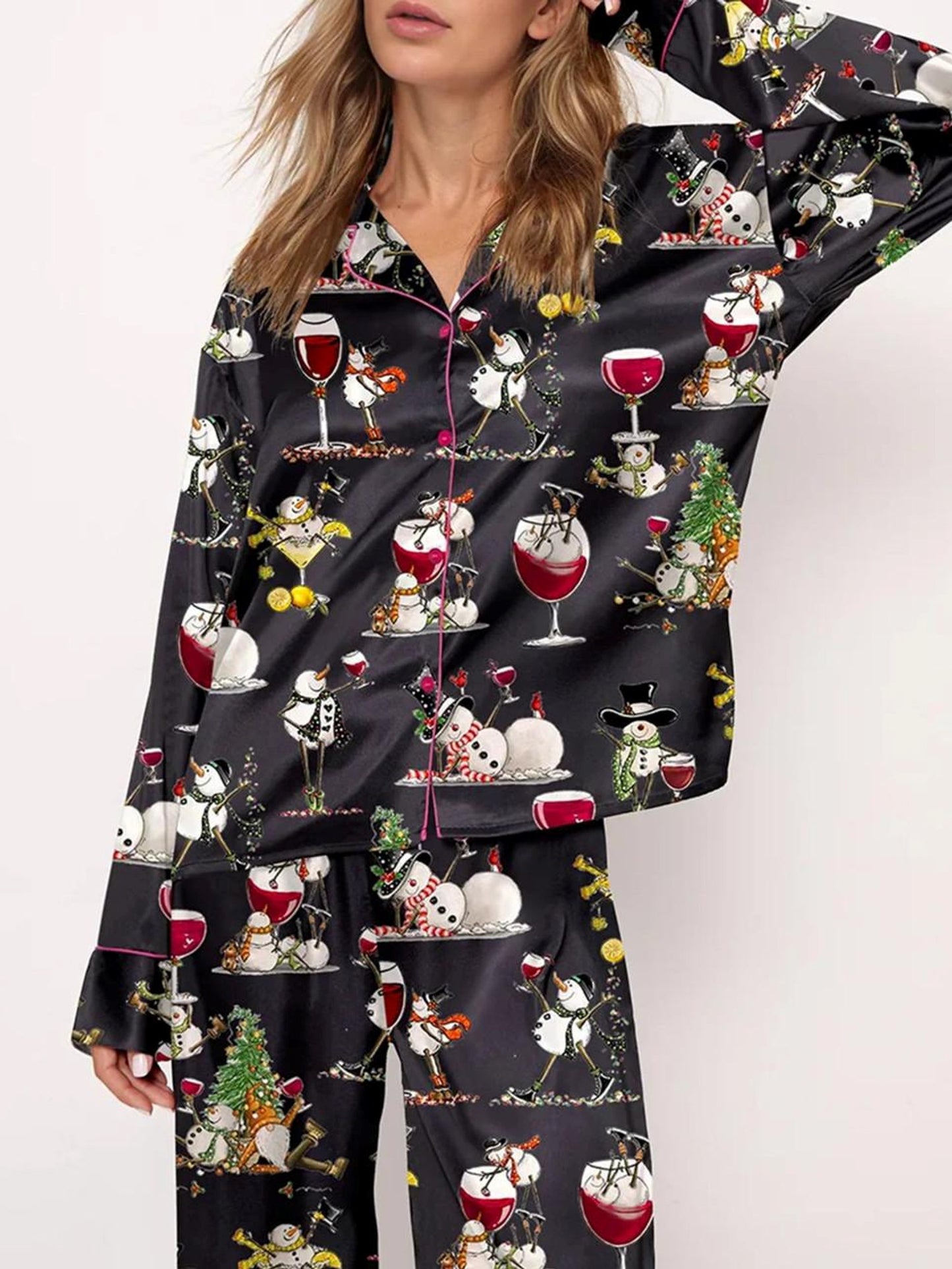 Women's Tipsy Snowman Pajama Set