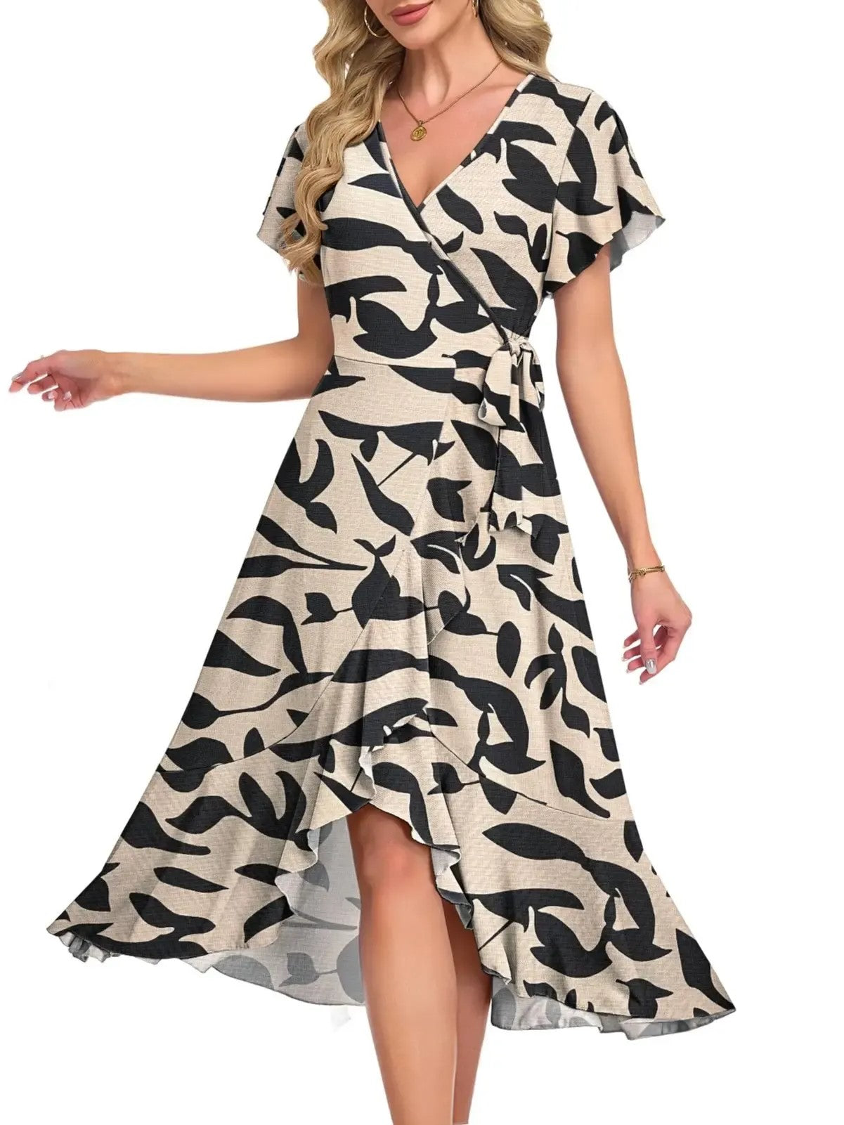 Women's Lightweight Flowy Tie Dress for Spring & Summer