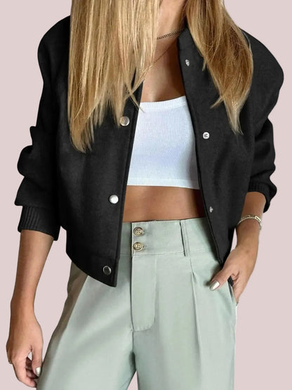 Women's Effortless Crop Bomber Jacket
