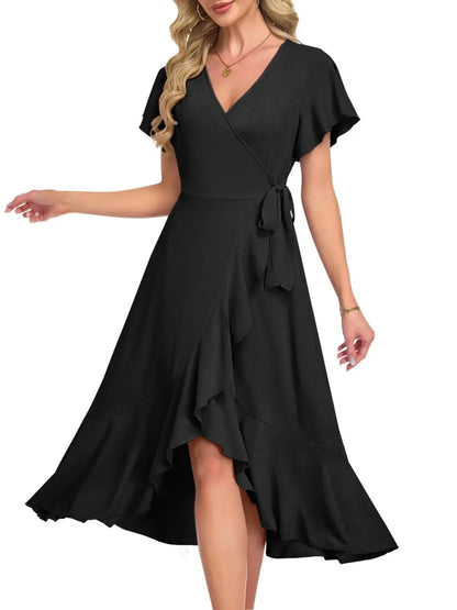 Women's Lightweight Flowy Tie Dress for Spring & Summer