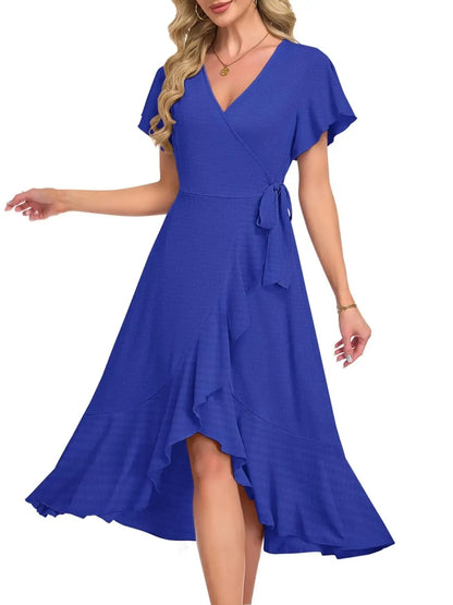 Women's Lightweight Flowy Tie Dress for Spring & Summer