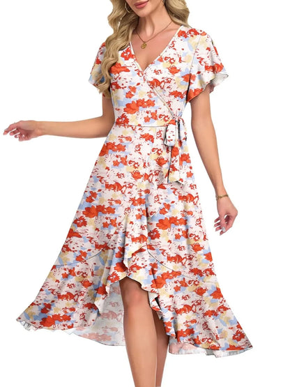 Women's Lightweight Flowy Tie Dress for Spring & Summer