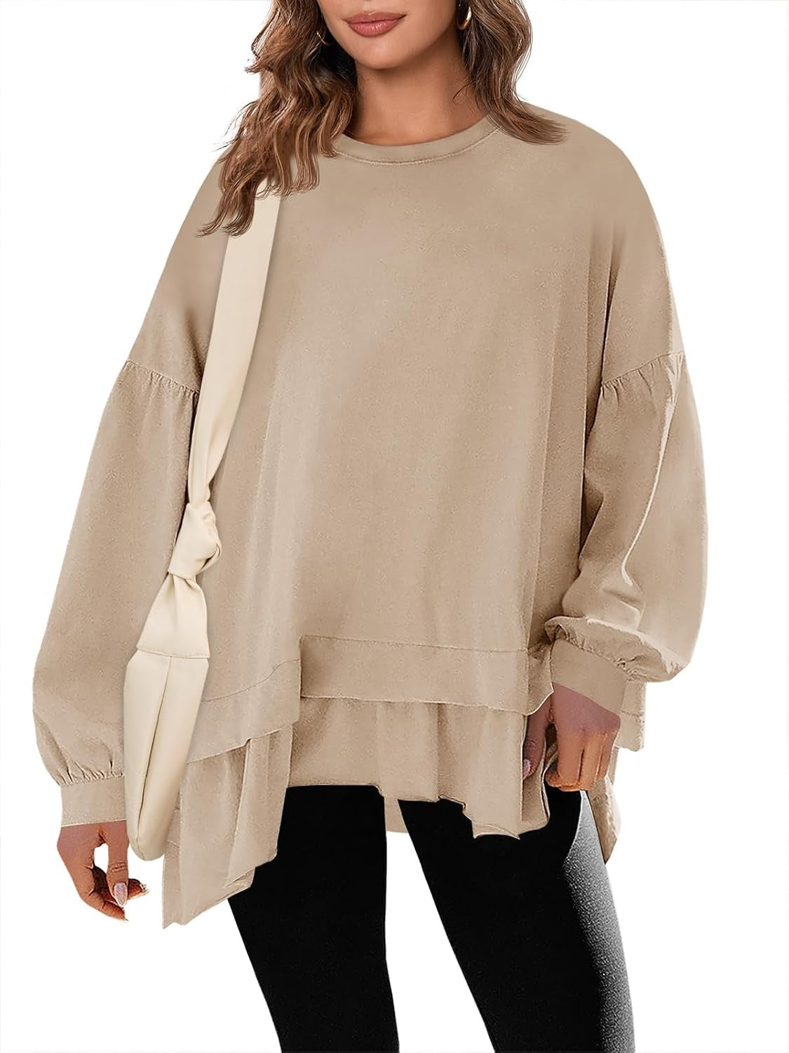 Women's Asymmetrical Layered Sweatshirt