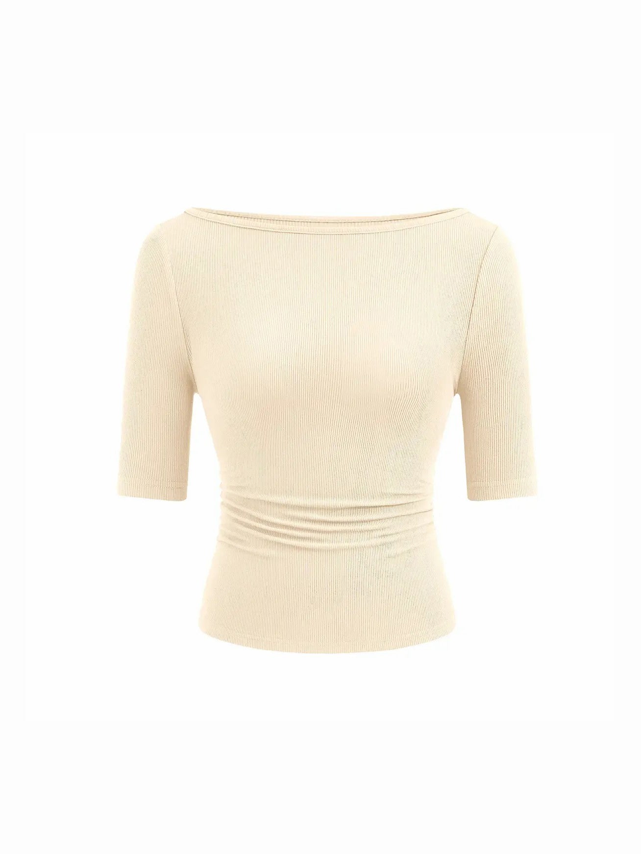 Women’s Basic Stretch Slim Fit Crew Neck T‑Shirt