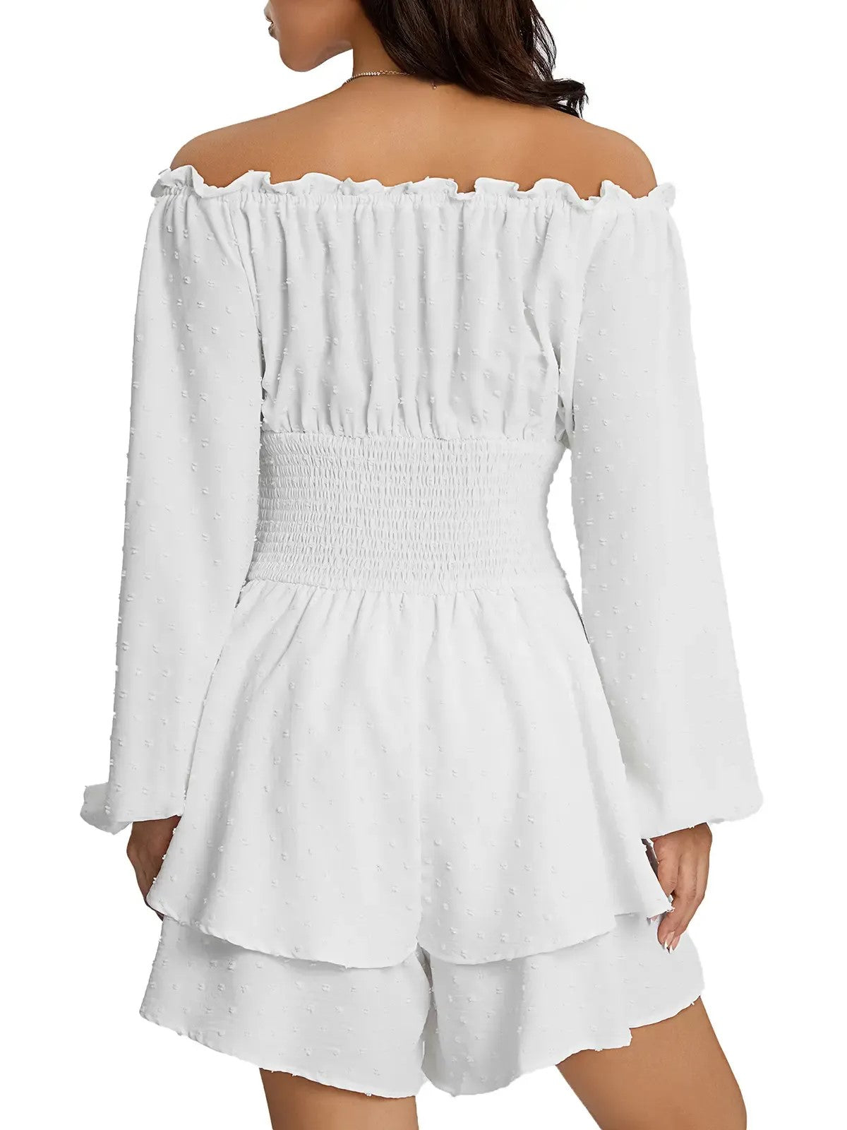 Women's Elastic Waist Ruffled Jumpsuit